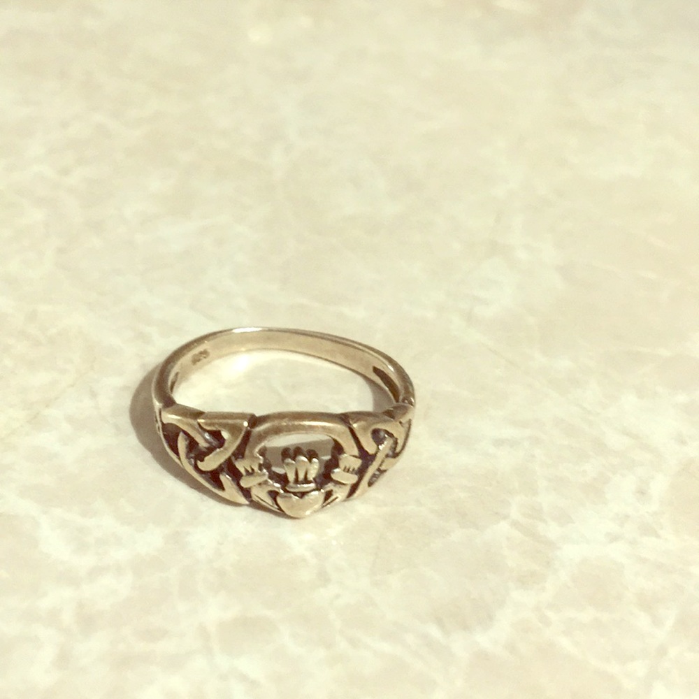 Sterling Silver 925 Claddagh Ring Promise Ring 5